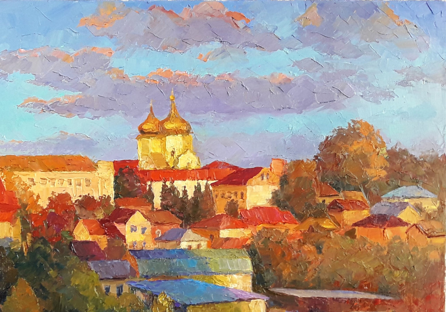Oil painting Autumn in Ternopol Serdyuk Boris Petrovich
