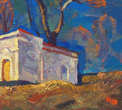 Oil painting Basic motive Egor Shvachunov
