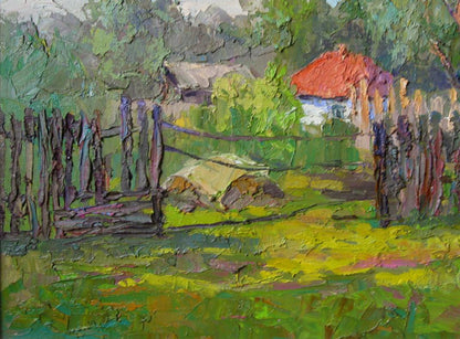 Oil painting White house Serdyuk Boris Petrovich
