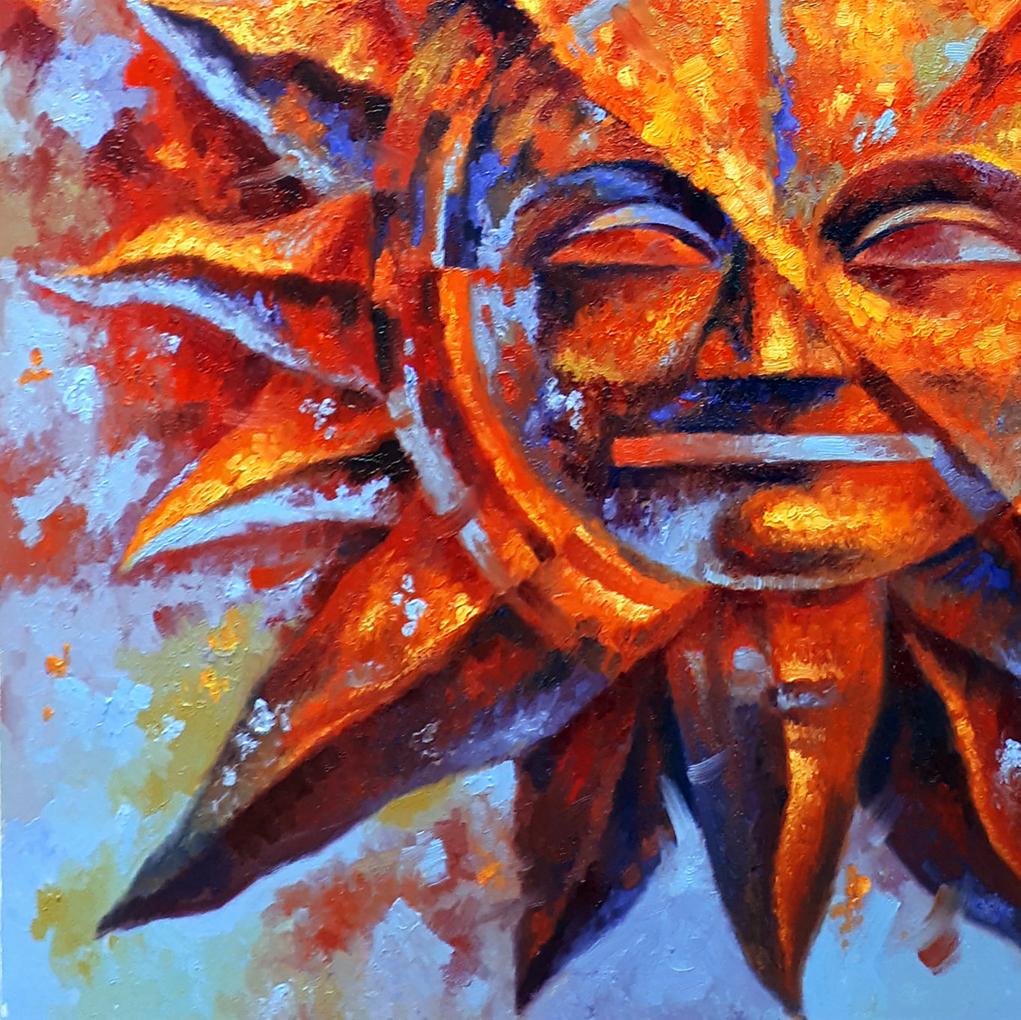 Oil painting The sun shines bright Sergey Voichenko