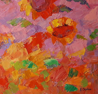 Abstract oil painting Manganite shine Serdyuk Boris Petrovich