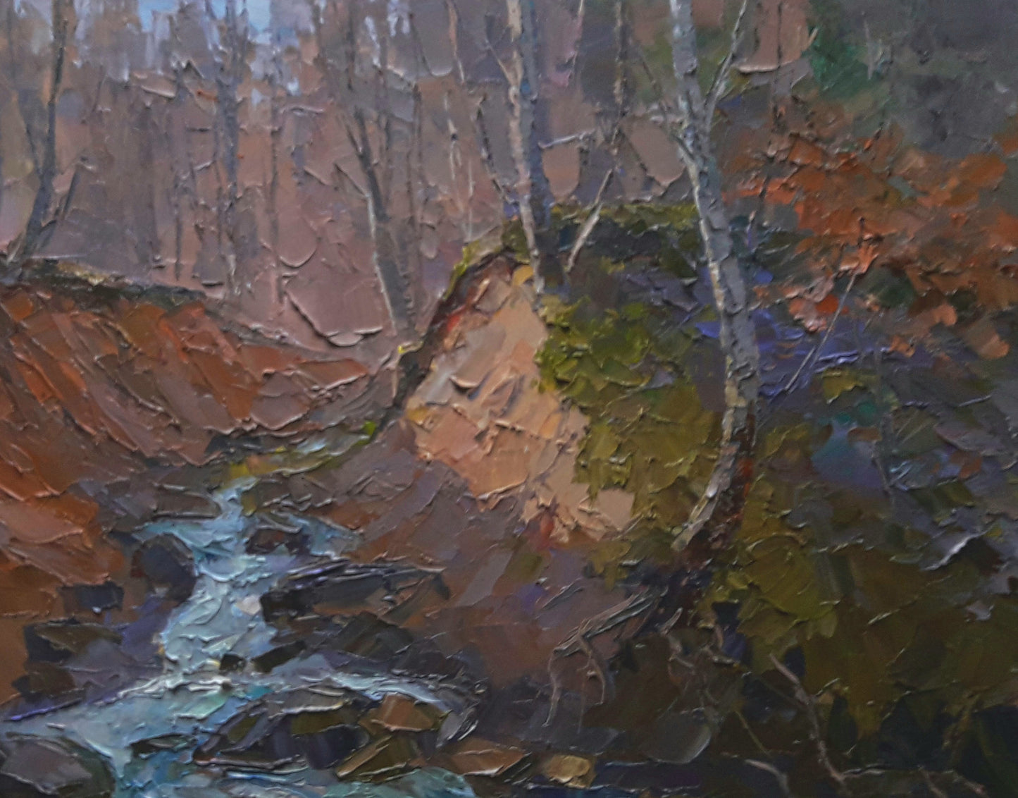 Oil painting Mountain stream Serdyuk Boris Petrovich №SERB 428