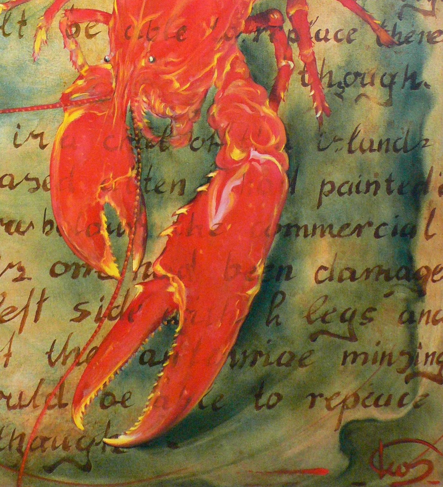 Oil painting Lobster Korkishko Vasily