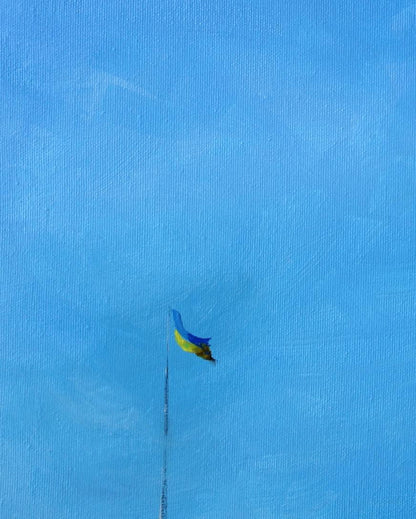 Oil painting Flag Varvarov Anatoly Viktorovich