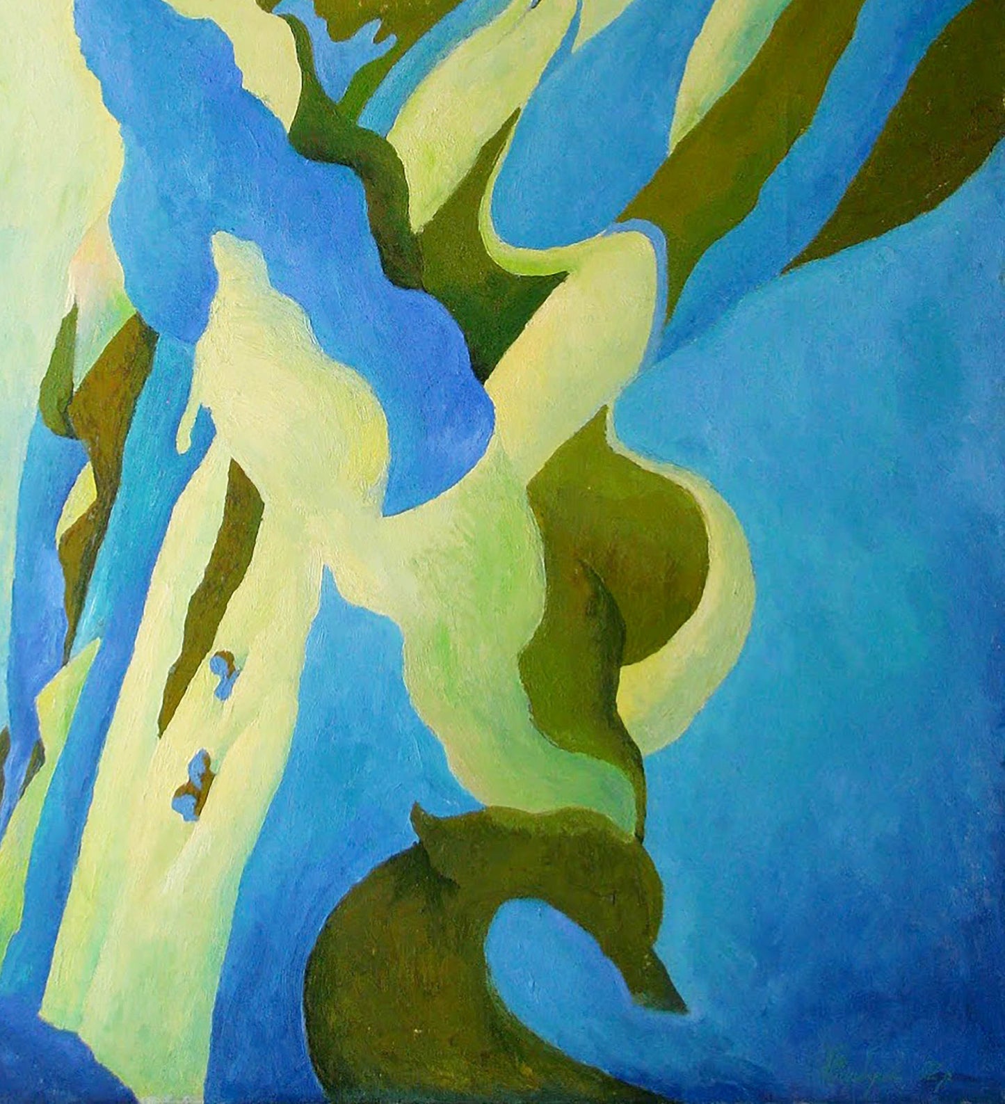Abstract oil painting Poplar Varvarov Anatoly Viktorovich