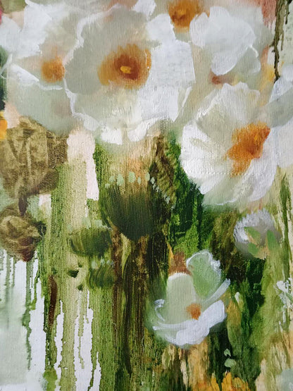 Abstract oil painting Morning flowers Anatoly Borisovich Tarabanov
