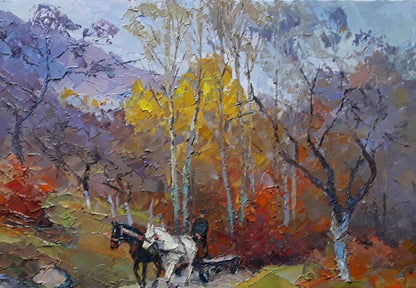 Oil painting Autumn worries Serdyuk Boris Petrovich №SERB 434