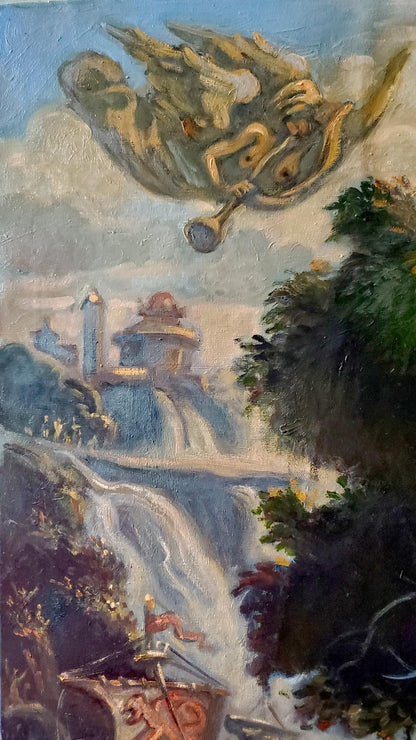 Oil painting Noon in Italy Litvinov Daniil Olegovich
