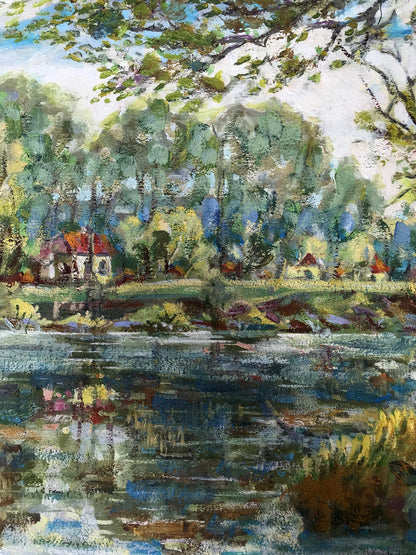 oil river painting