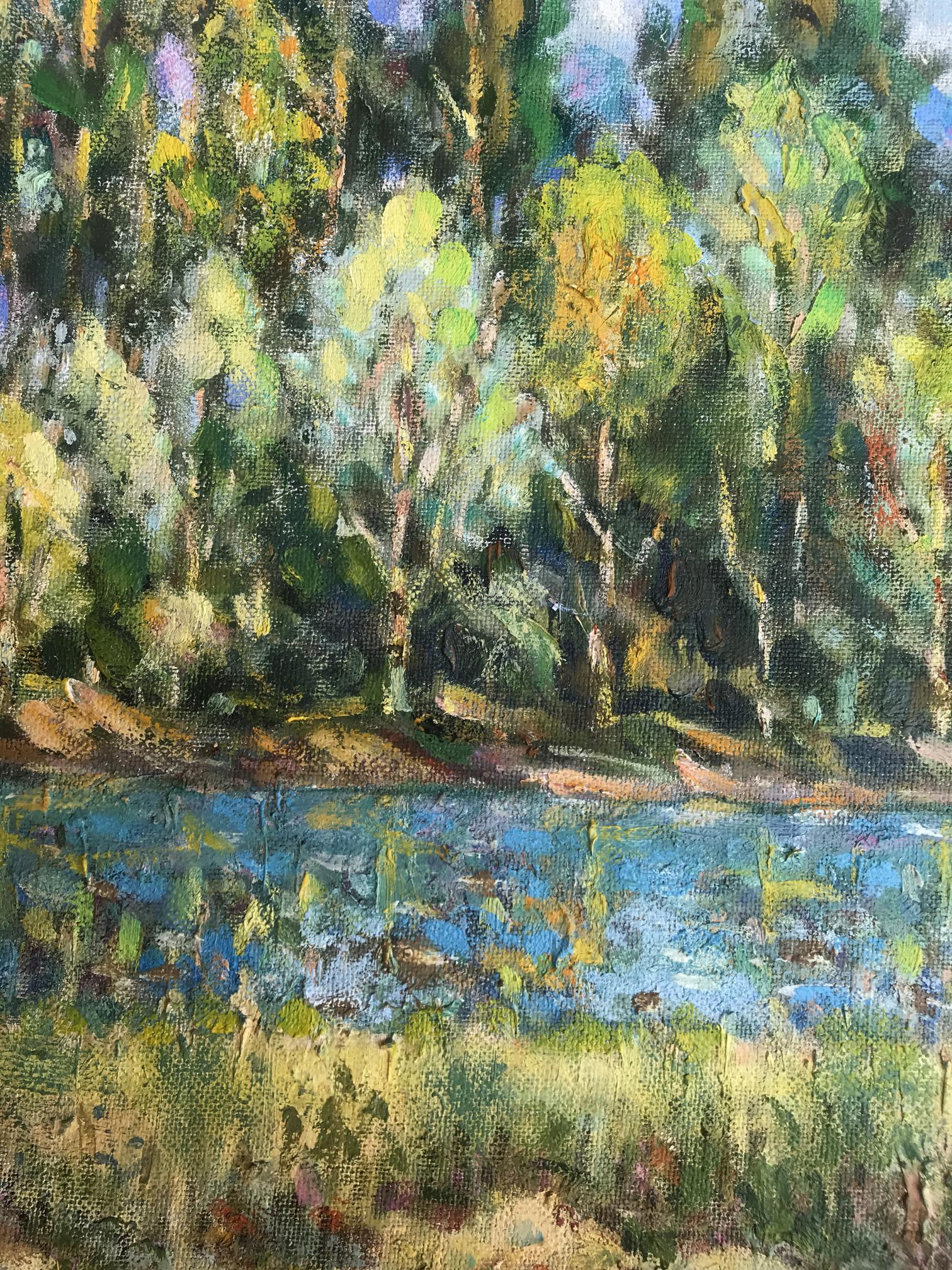landscape river painting