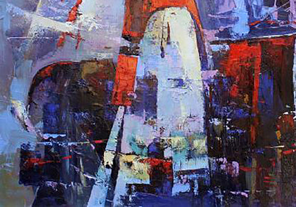 Oil painting Evening rendezvous Valentina Alekseevna Kozyar
