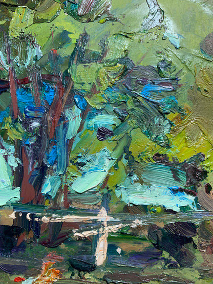Alexander Nikolaevich Cherednichenko's oil painting evokes the warmth of noon