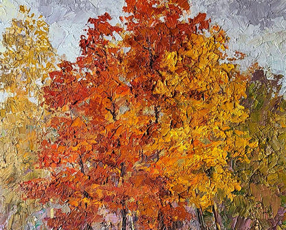 Oil painting Autumn Serdyuk Boris Petrovich