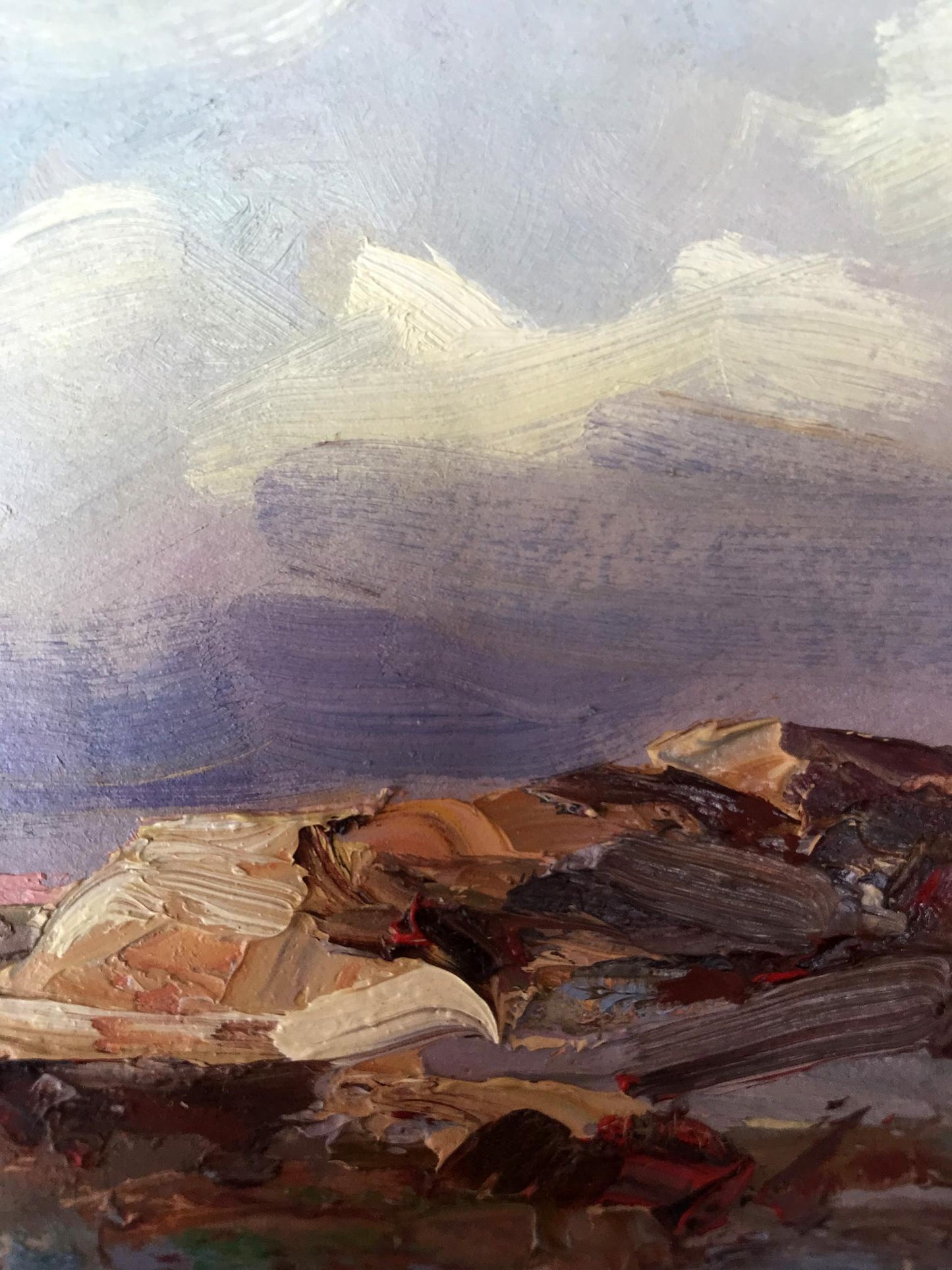 Oil rendition of a rocky coast by Alexander Nikolaevich Cherednichenko