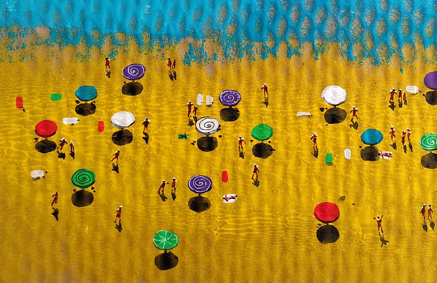 Acrylic painting Colorful summer Elena Klimenko