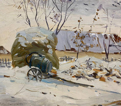 Oil painting Early winter Unknown artist