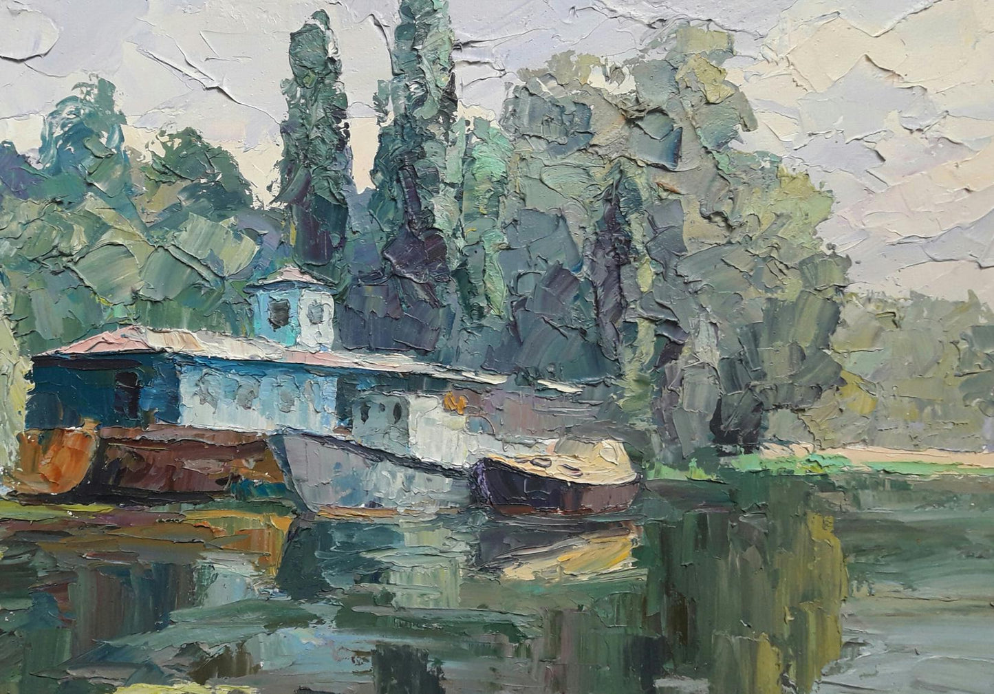 Oil painting On the Dnieper Serdyuk Boris Petrovich №SERB 238