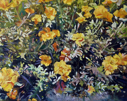 Oil painting Marigold Varvarov Anatoly Viktorovich