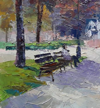 Oil painting Autumn park Serdyuk Boris Petrovich №SERB 718