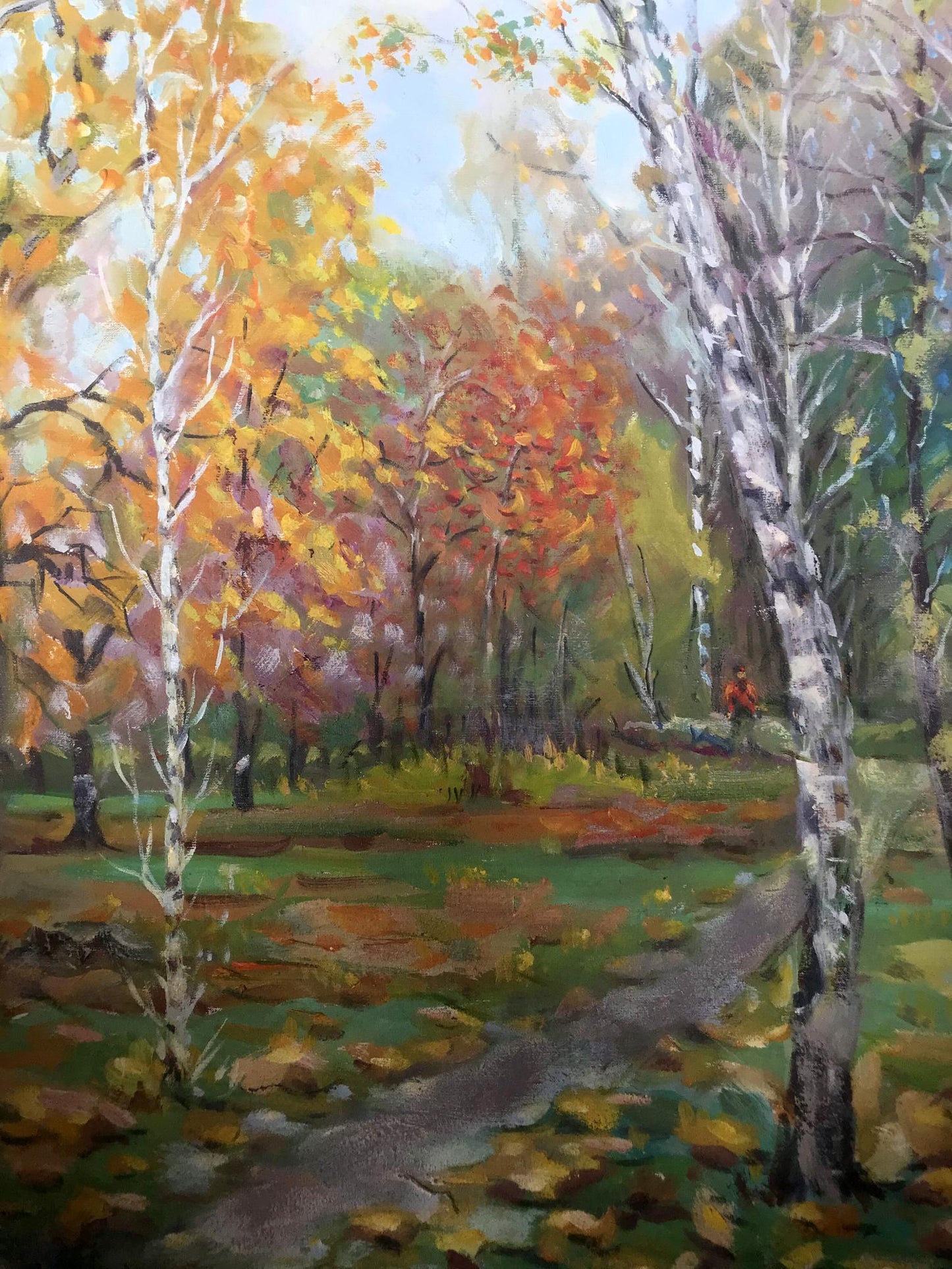 forest painting autumn