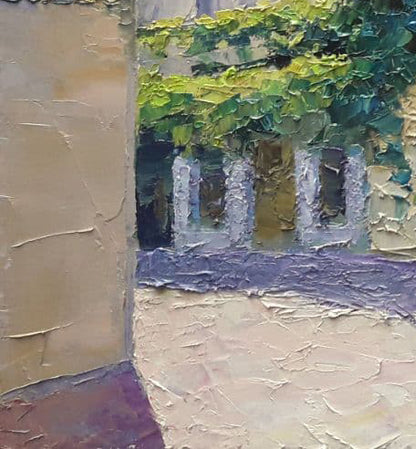 Oil painting Odessa courtyard Serdyuk Boris Petrovich