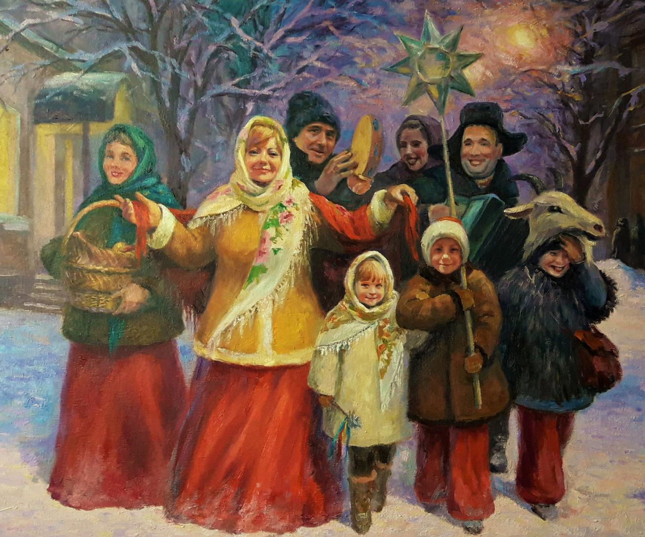 Oil painting Holy evening Serdyuk Boris Petrovich