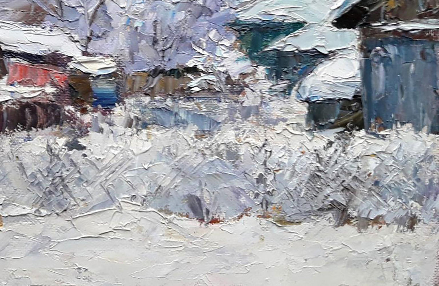 Oil painting A cold winter Serdyuk Boris Petrovich