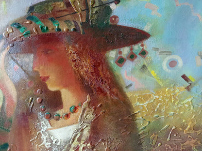 Melody portrayed in oil by Anatoly Borisovich Tarabanov