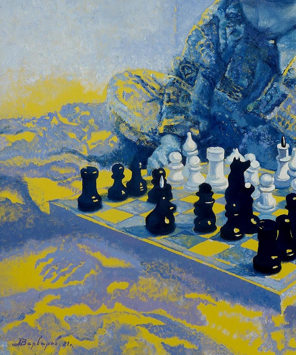 Oil painting Chess Varvarov Anatoly Viktorovich