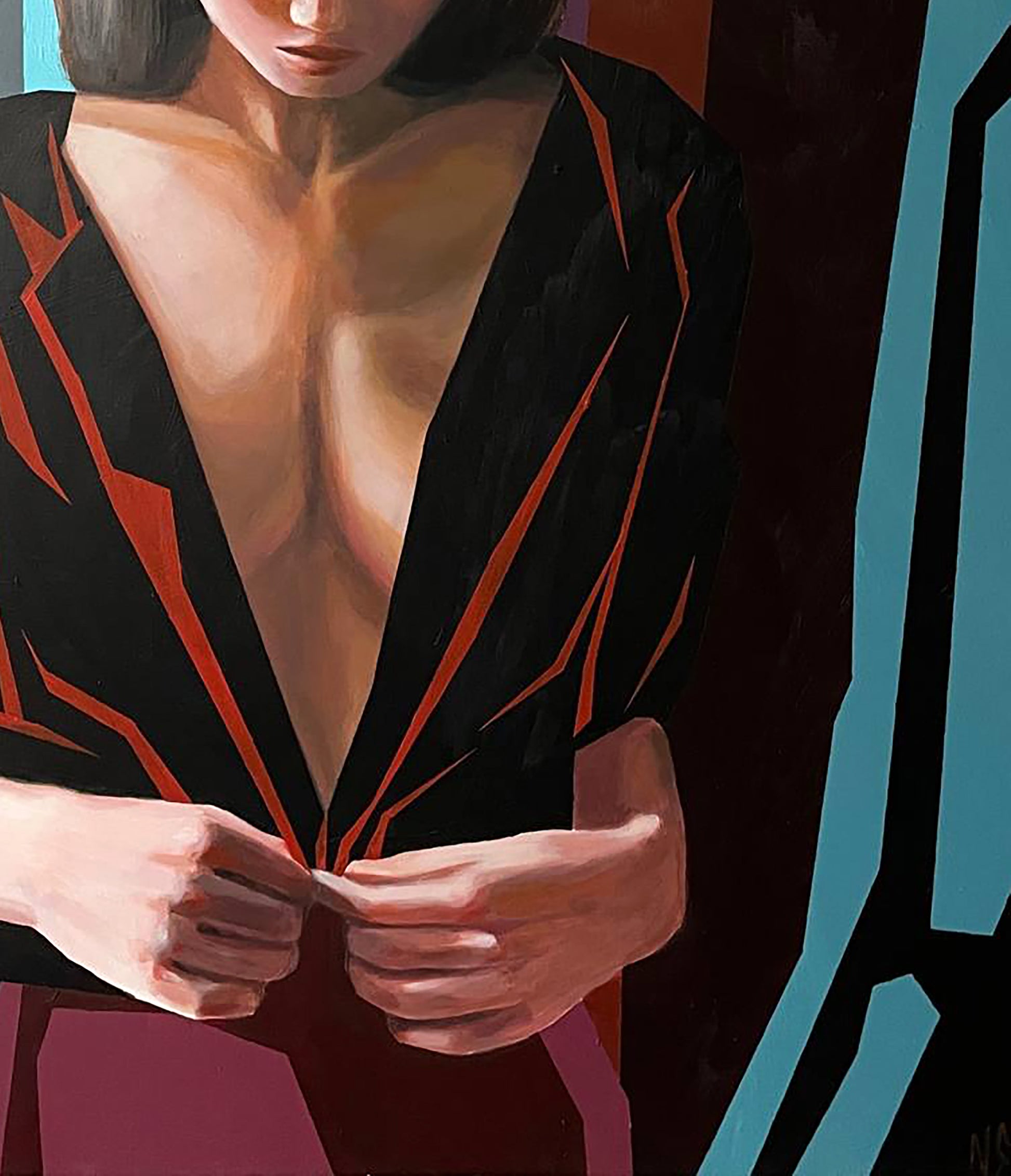 Acrylic painting Robe by Maksym Neskulenko