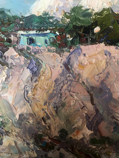 Oil painting A house in the mountains Alexander Nikolaevich Cherednichenko