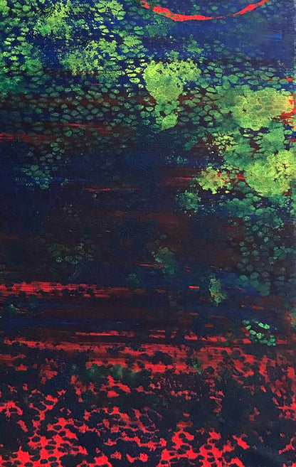 Acrylic painting Bright night Melezhik Olga