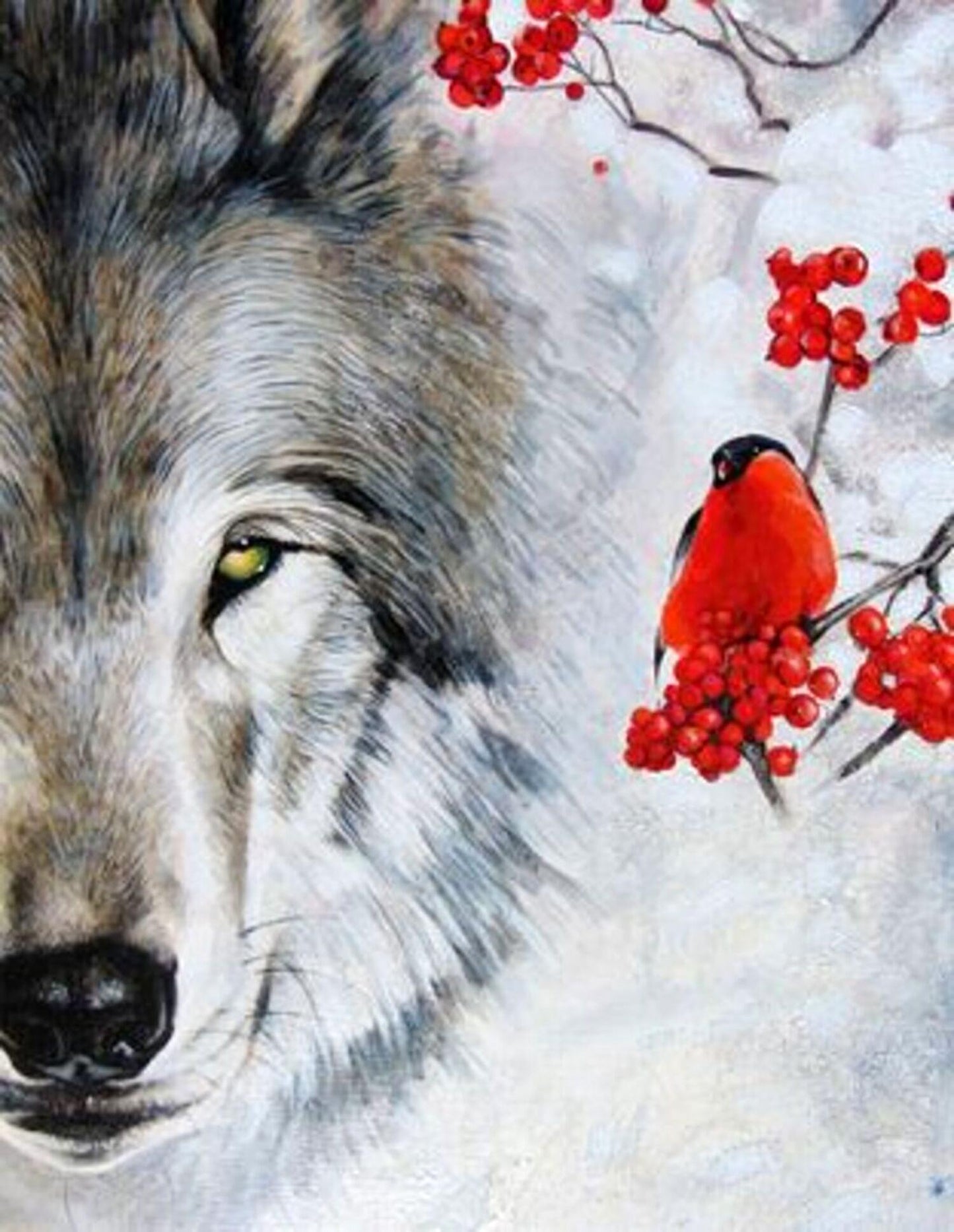 Oil painting The look of the wolf Goncharenko S.