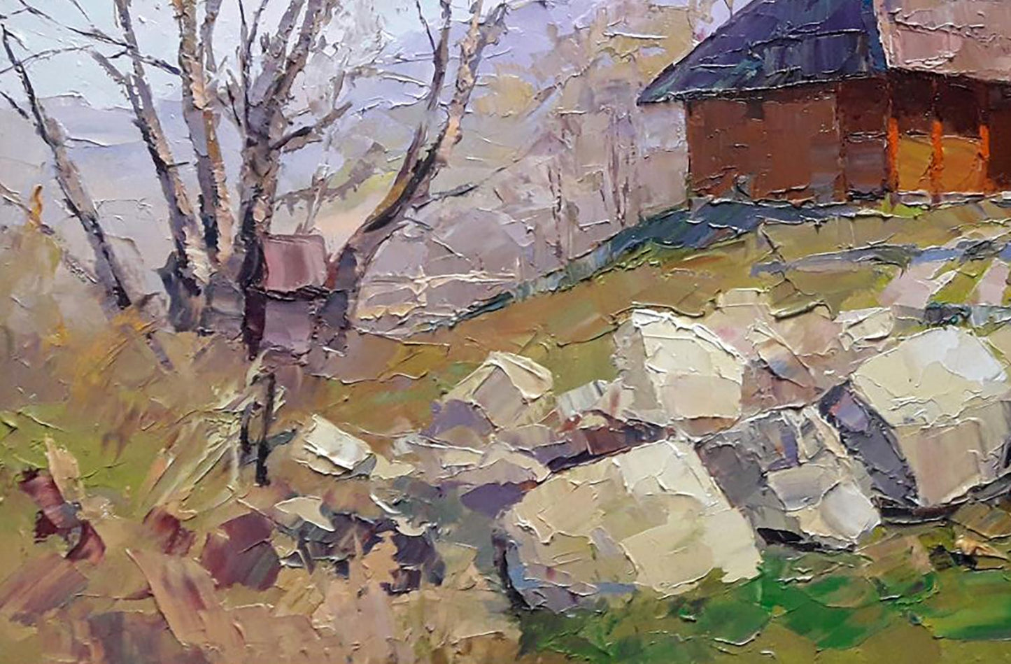 Oil painting Spring in Vorokhta Serdyuk Boris Petrovich