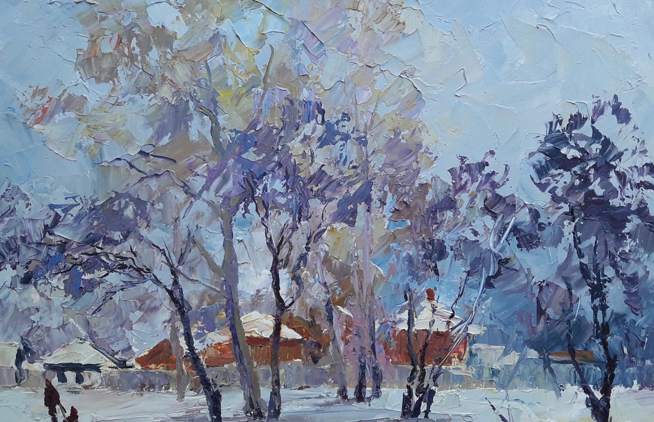Oil painting Winter day Serdyuk Boris Petrovich №SERB 196
