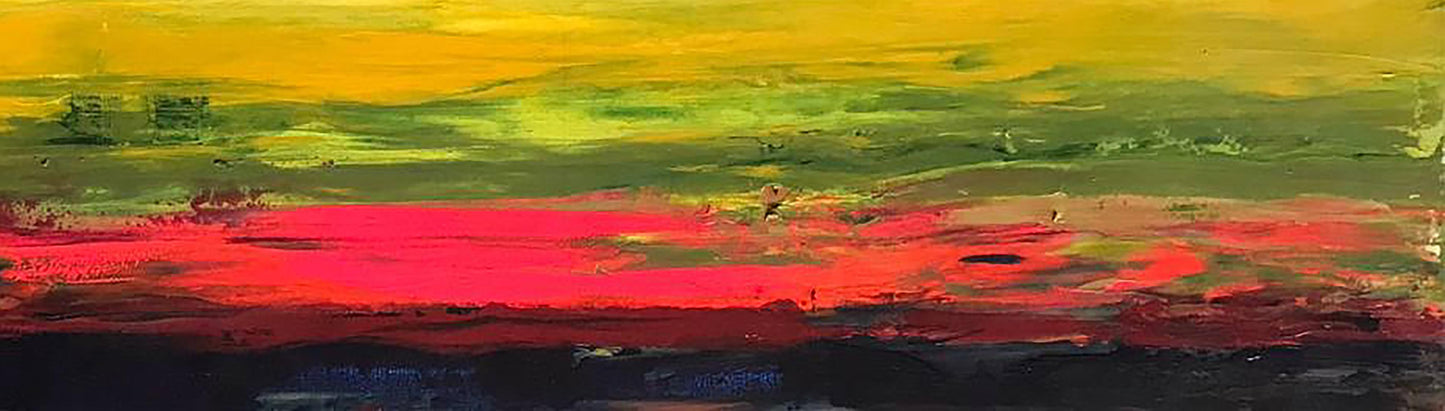 Acrylic painting Special sunset Melezhik Olga