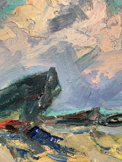 Oil painting At the pier Alexander Nikolaevich Cherednichenko