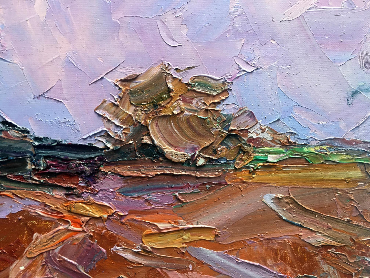 Oil painting Pink evening Alexander Nikolaevich Cherednichenko