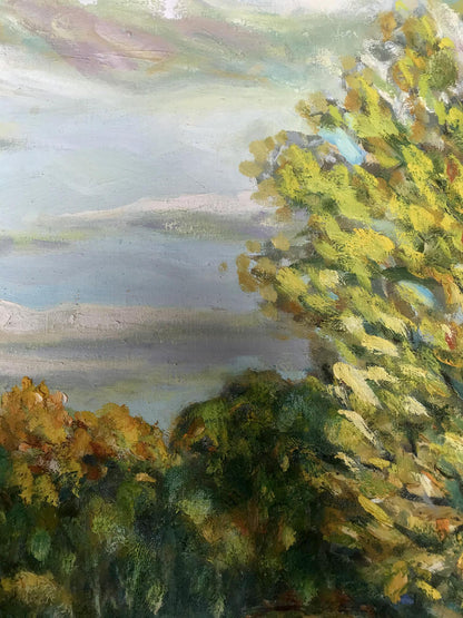Oil painting Summer's Lake Retreat Shapoval Ivan Leontyevich