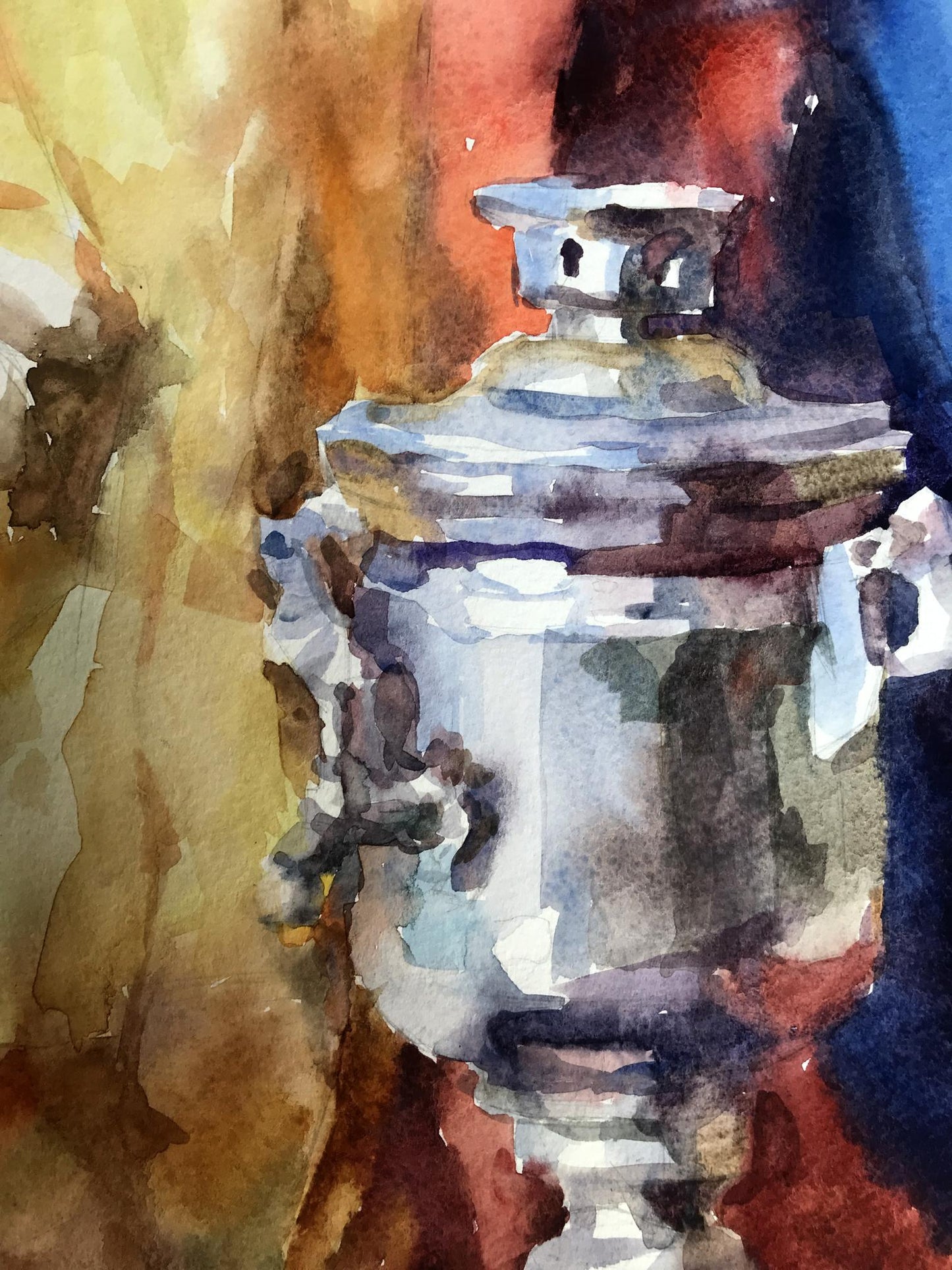 Watercolor painting Tea Parties Unknown artist