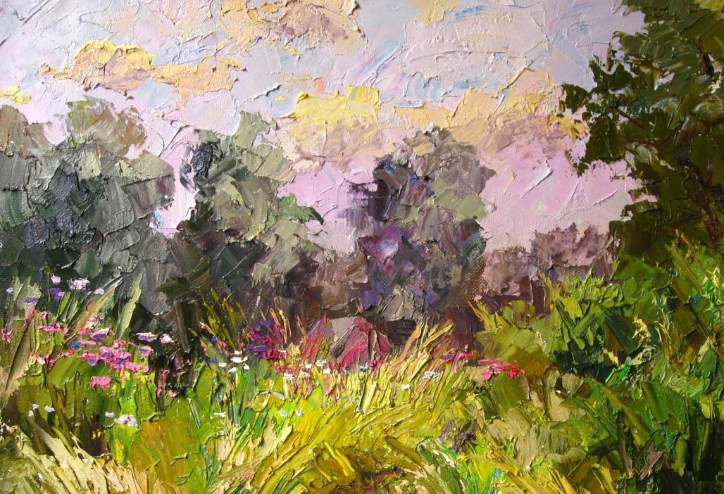 Oil painting Trailway in the grass / Serdyuk Boris Petrovich
