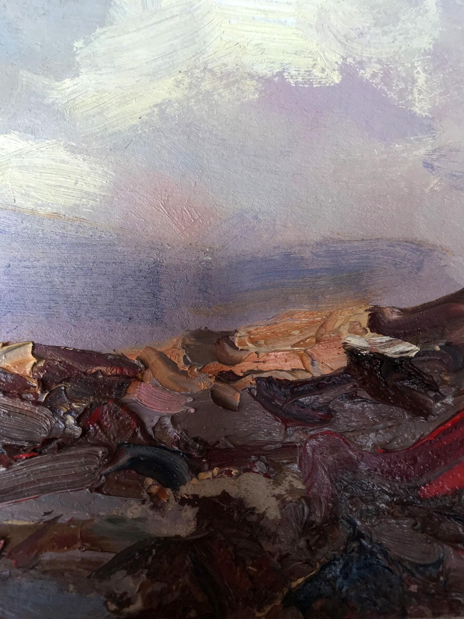 Alexander Nikolaevich Cherednichenko's oil art: "Cliffs and Waves"