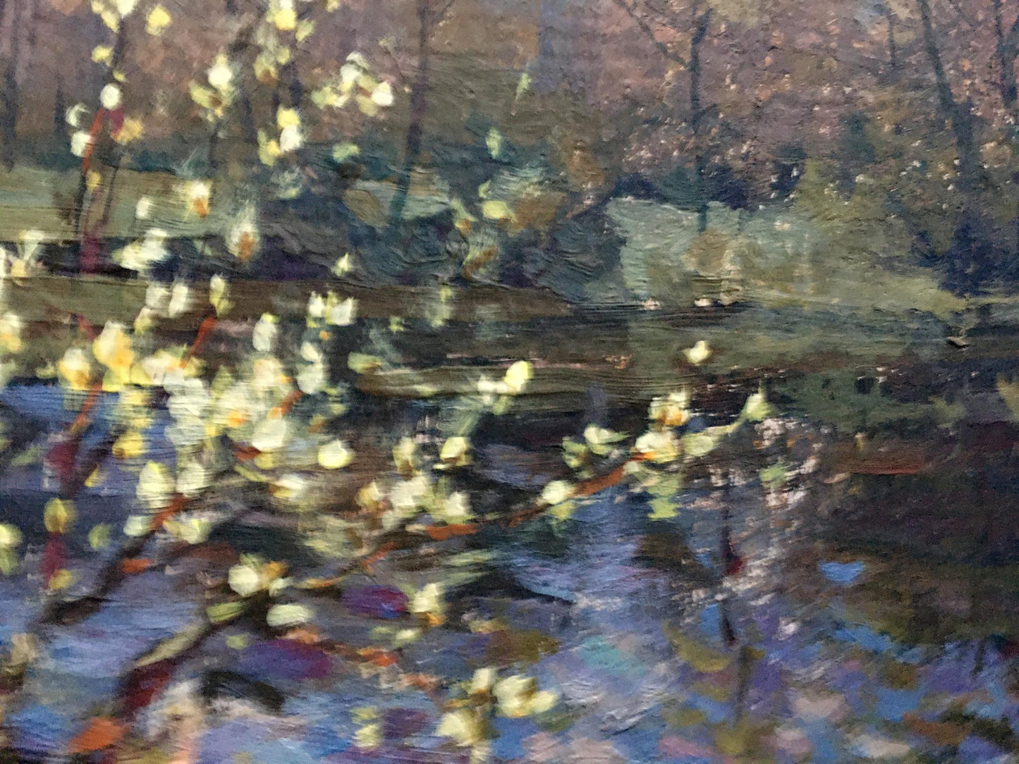 Oil painting Spring motif Batrakov Vladimir Grigorievich
