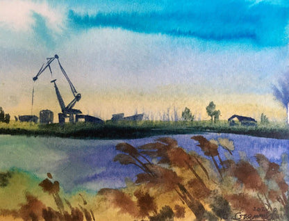 Watercolor painting Berdyansk Svetlana Gramm