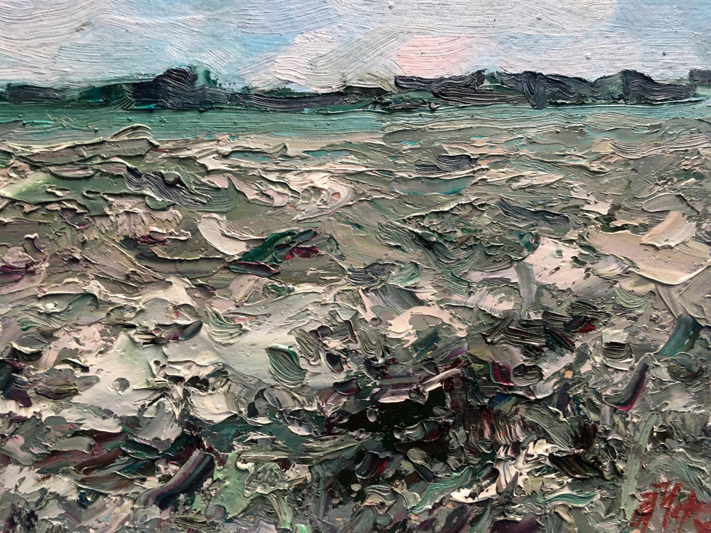 Oil painting Field Alexander Nikolaevich Cherednichenko