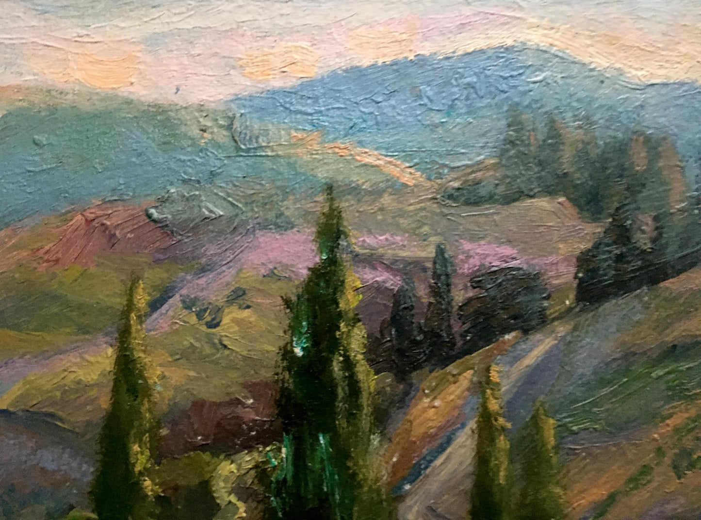 Oil painting Crimean mountains Batrakov Vladimir Grigorievich