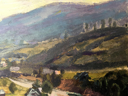 Oil painting Among the mountains Batrakov Vladimir Grigorievich