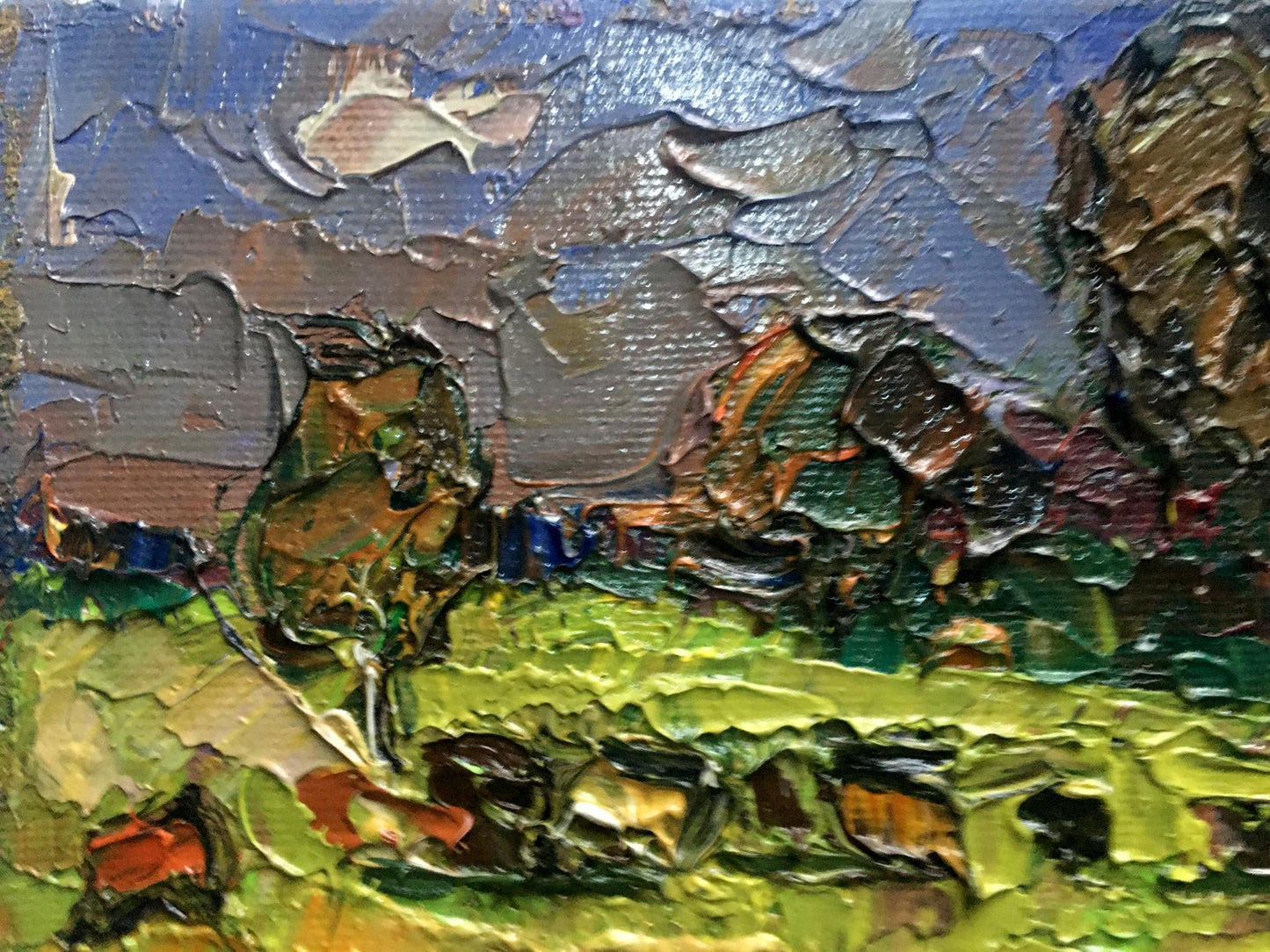Oil painting Autumn meadows Ivanyuk Alex
