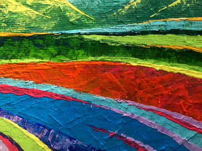 Oil painting Big mountains V. Zadorozhnya