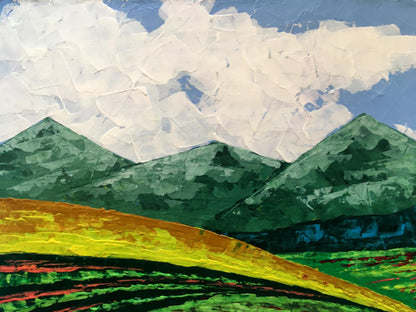 Oil painting Summer in the mountains Zadorozhnya V. V.